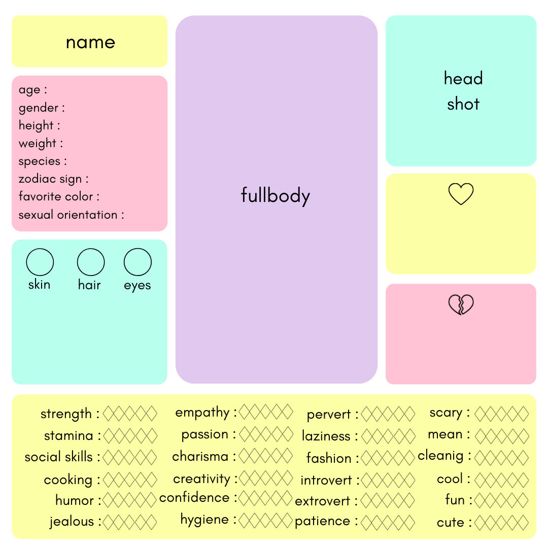 Detail Character Stats Template Nomer 9