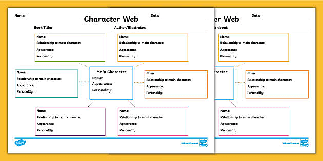 Character Web Template - KibrisPDR