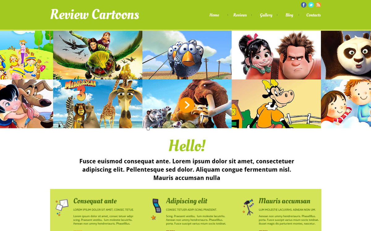 Detail Character Web Template Nomer 31