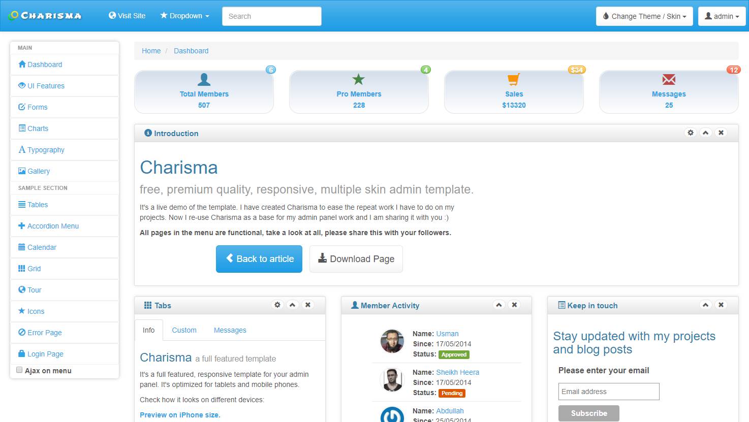 Charisma Web Template - KibrisPDR