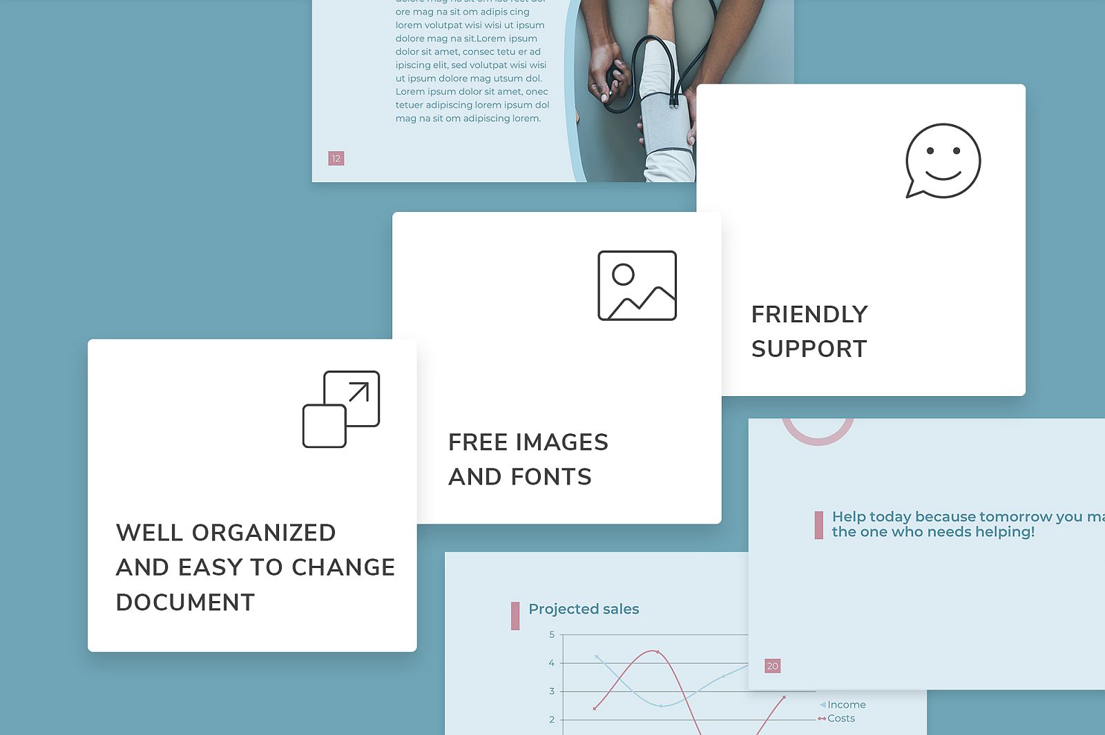 Detail Charity Powerpoint Presentation Template Free Download Nomer 34