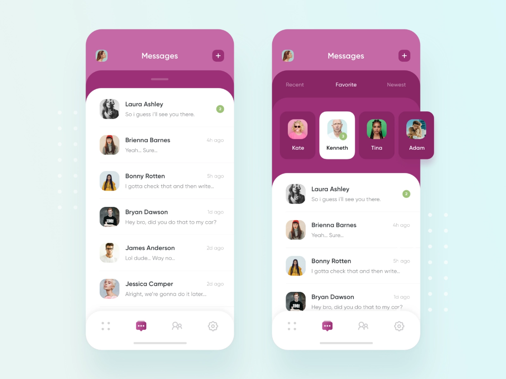 Detail Chat App Design Template For Android Nomer 20