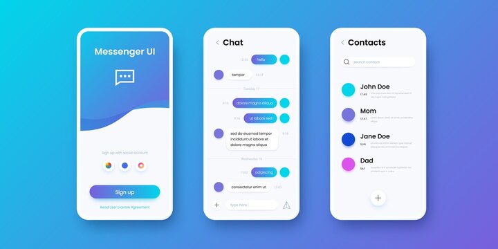 Detail Chat App Design Template For Android Nomer 5