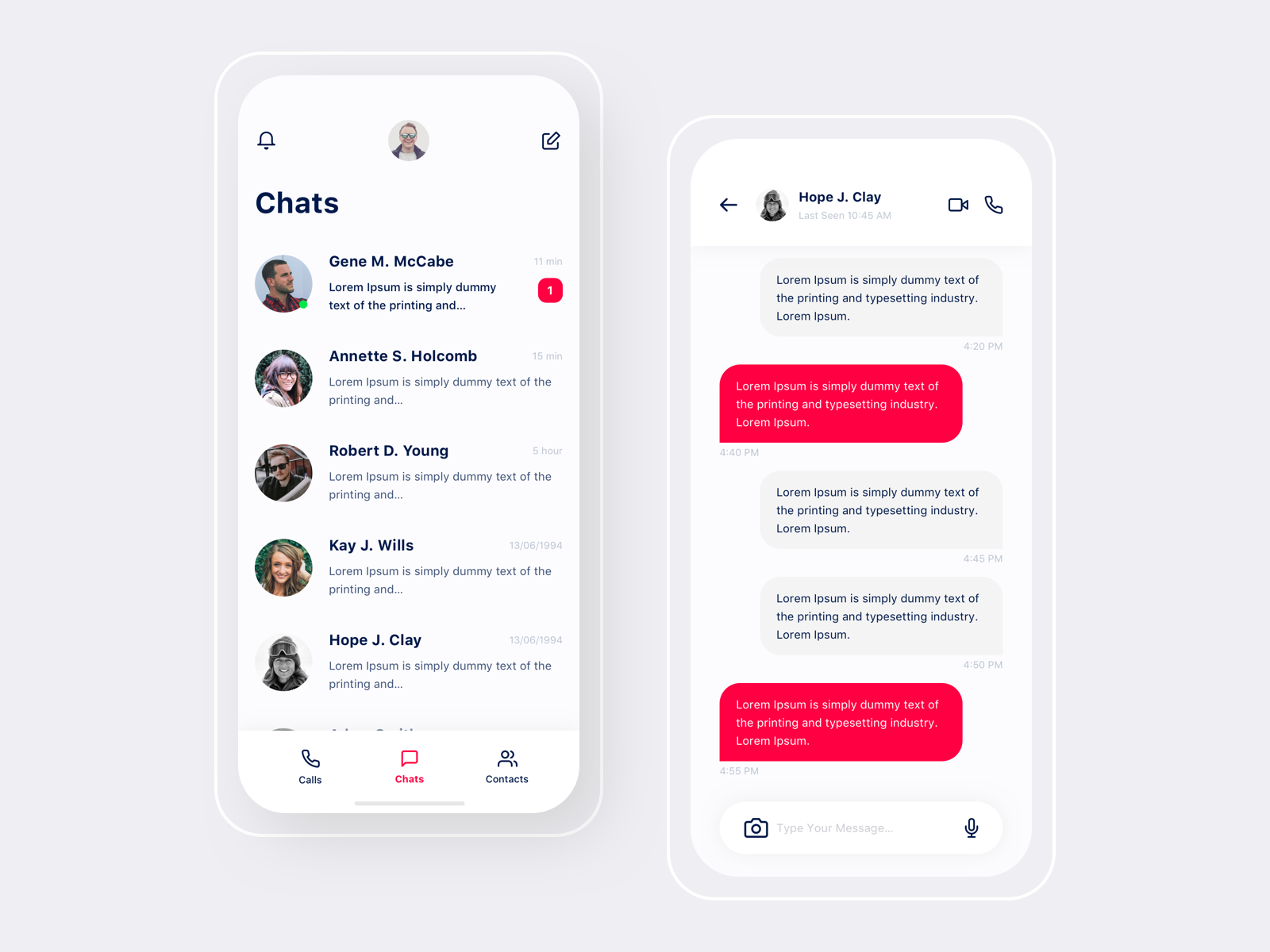 Detail Chat App Design Template For Android Nomer 37