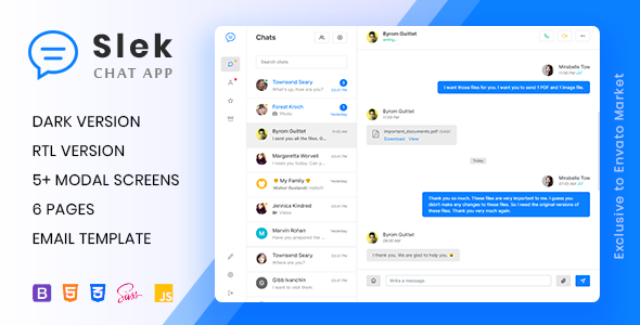 Detail Chat Bootstrap Template Nomer 12