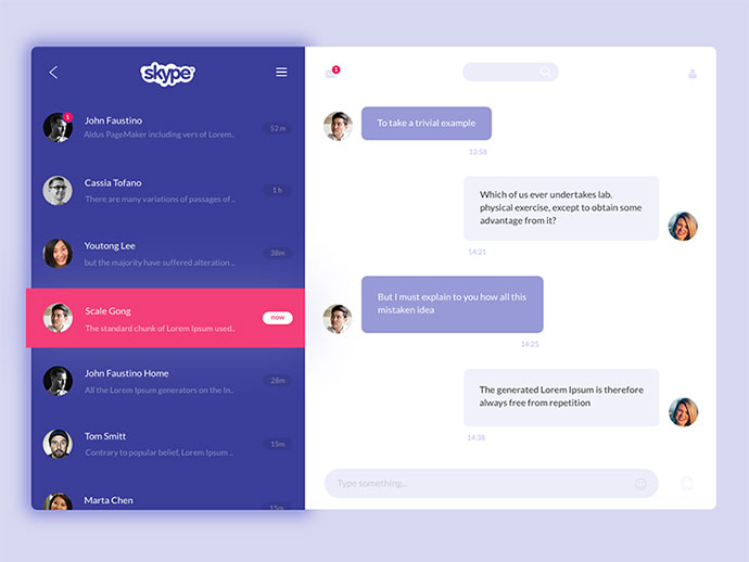 Detail Chat Bootstrap Template Nomer 19