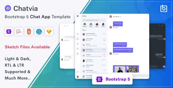Detail Chat Bootstrap Template Nomer 24