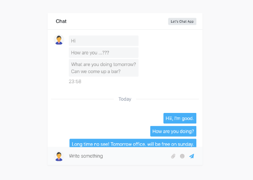 Detail Chat Bootstrap Template Nomer 29