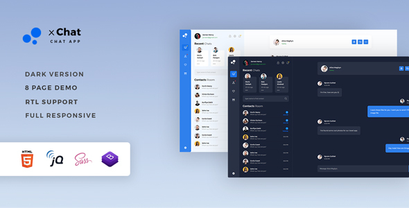 Detail Chat Bootstrap Template Nomer 35