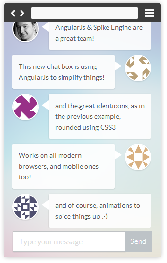 Detail Chat Bootstrap Template Nomer 52