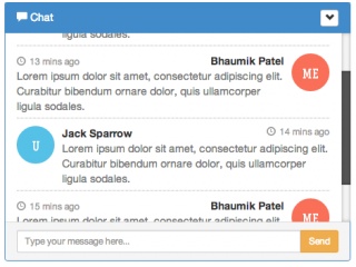 Detail Chat Template Bootstrap 3 Nomer 2