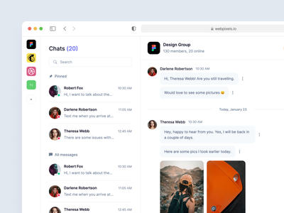 Detail Chat Template Bootstrap 3 Nomer 15
