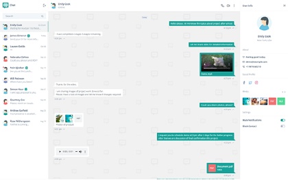Detail Chat Template Bootstrap 3 Nomer 16
