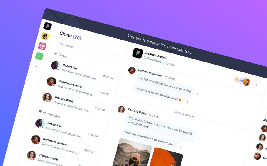 Detail Chat Template Bootstrap 3 Nomer 26