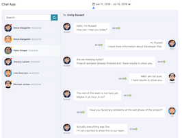 Detail Chat Template Bootstrap 3 Nomer 30
