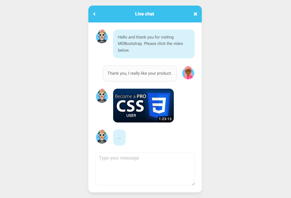 Detail Chat Template Bootstrap 3 Nomer 39