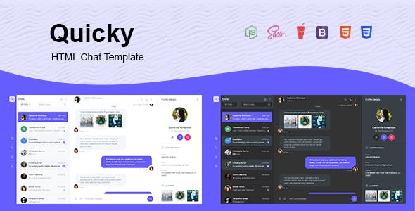 Detail Chat Template Bootstrap 3 Nomer 41