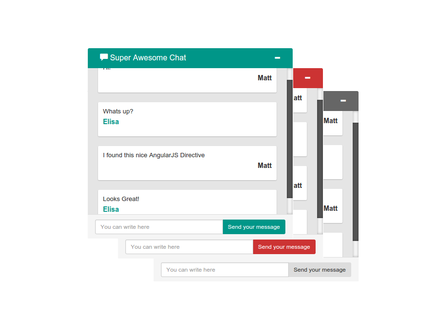Detail Chat Template Bootstrap 3 Nomer 50
