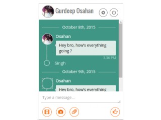 Detail Chat Template Bootstrap 3 Nomer 8