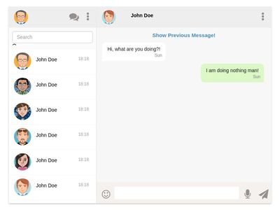Detail Chat Template Bootstrap 3 Nomer 9