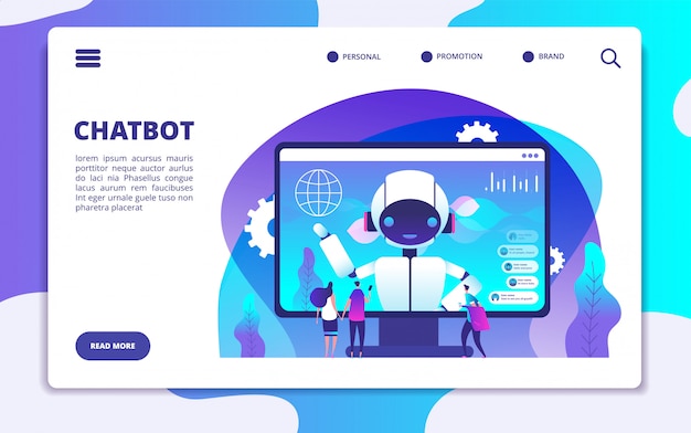 Detail Chatbot Landing Page Template Nomer 16