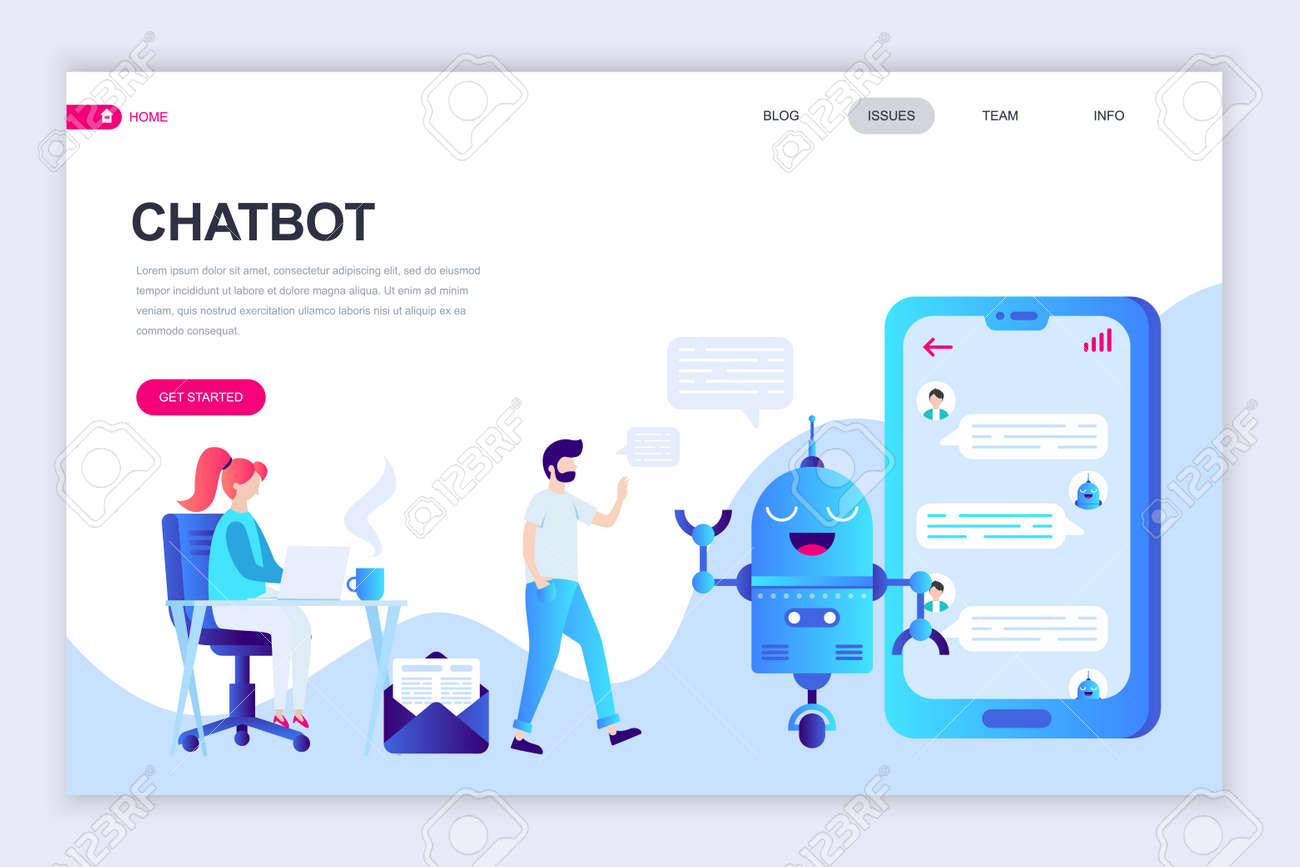 Detail Chatbot Landing Page Template Nomer 21