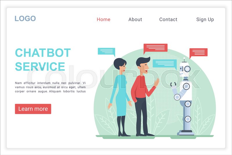 Detail Chatbot Landing Page Template Nomer 28