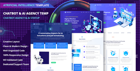 Detail Chatbot Landing Page Template Nomer 37