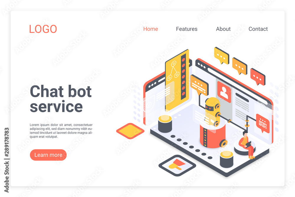 Detail Chatbot Landing Page Template Nomer 39