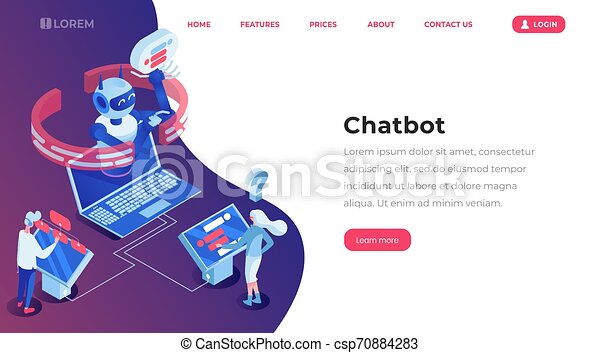 Detail Chatbot Landing Page Template Nomer 44