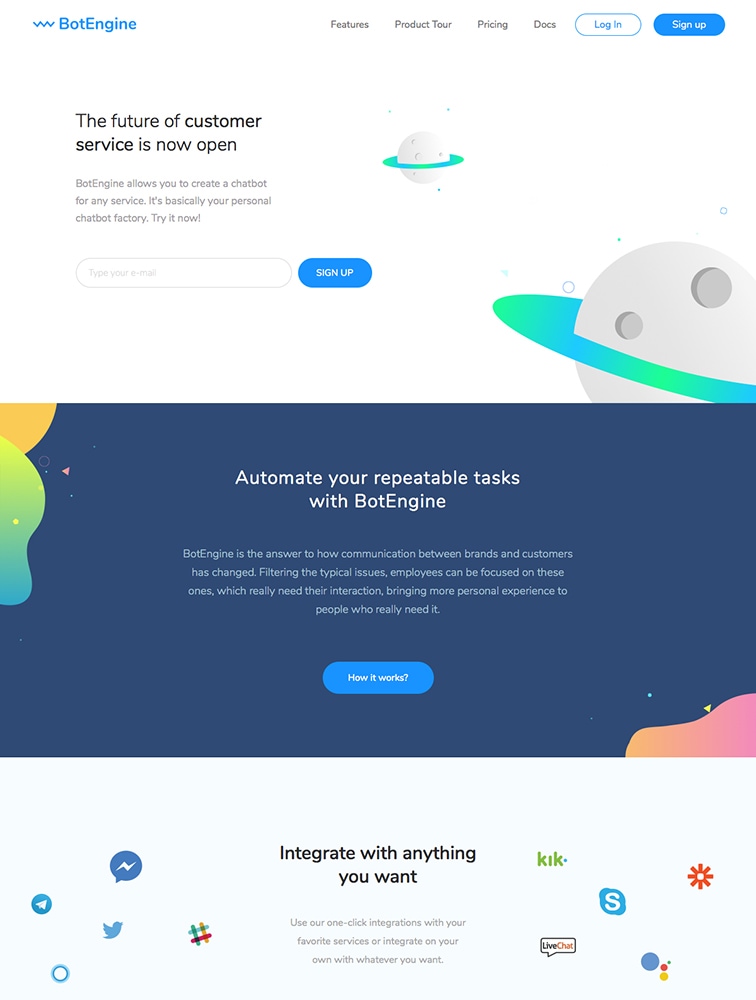 Detail Chatbot Landing Page Template Nomer 6