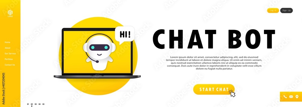 Detail Chatbot Landing Page Template Nomer 59