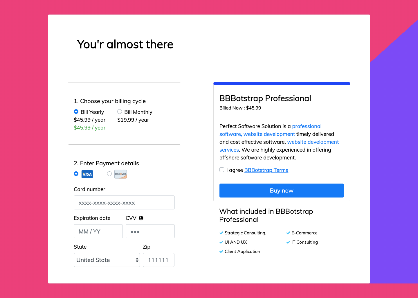 Detail Checkout Page Template Bootstrap Nomer 14