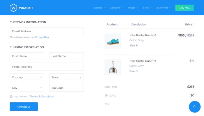 Detail Checkout Page Template Bootstrap Nomer 18
