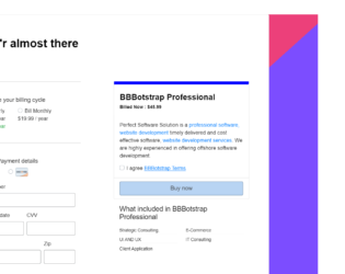 Detail Checkout Page Template Bootstrap Nomer 36