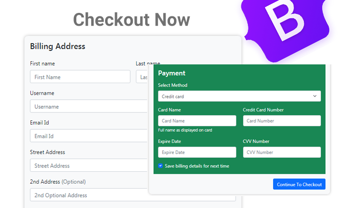 Detail Checkout Page Template Bootstrap Nomer 40
