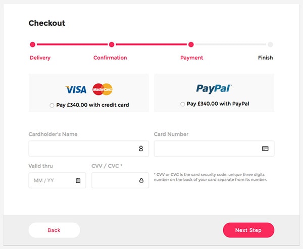 Detail Checkout Page Template Bootstrap Nomer 6
