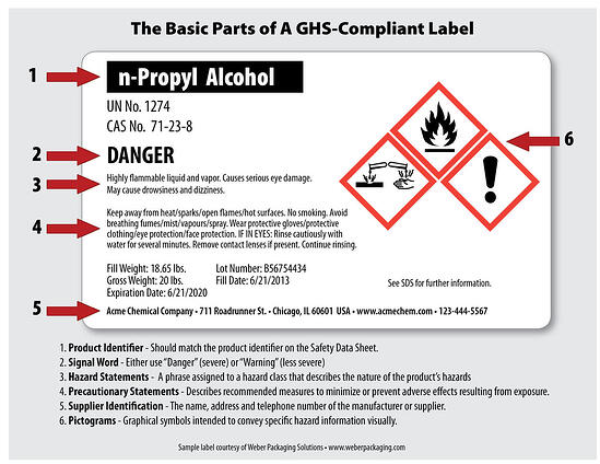 Detail Chemical Label Template Nomer 18