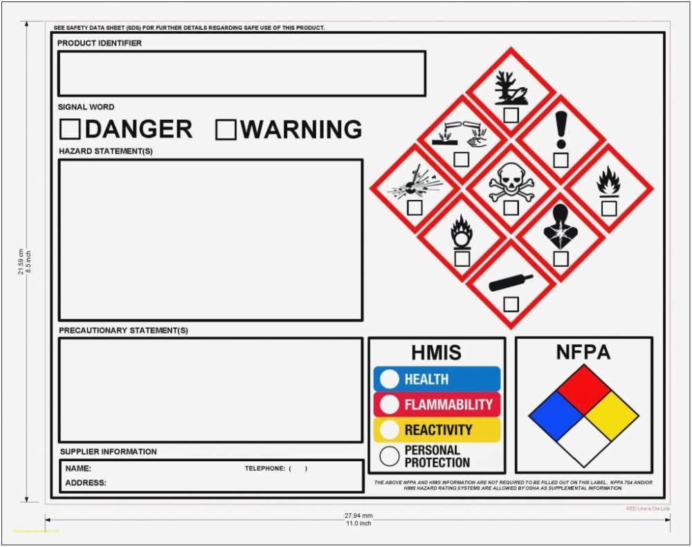 Detail Chemical Label Template Nomer 22