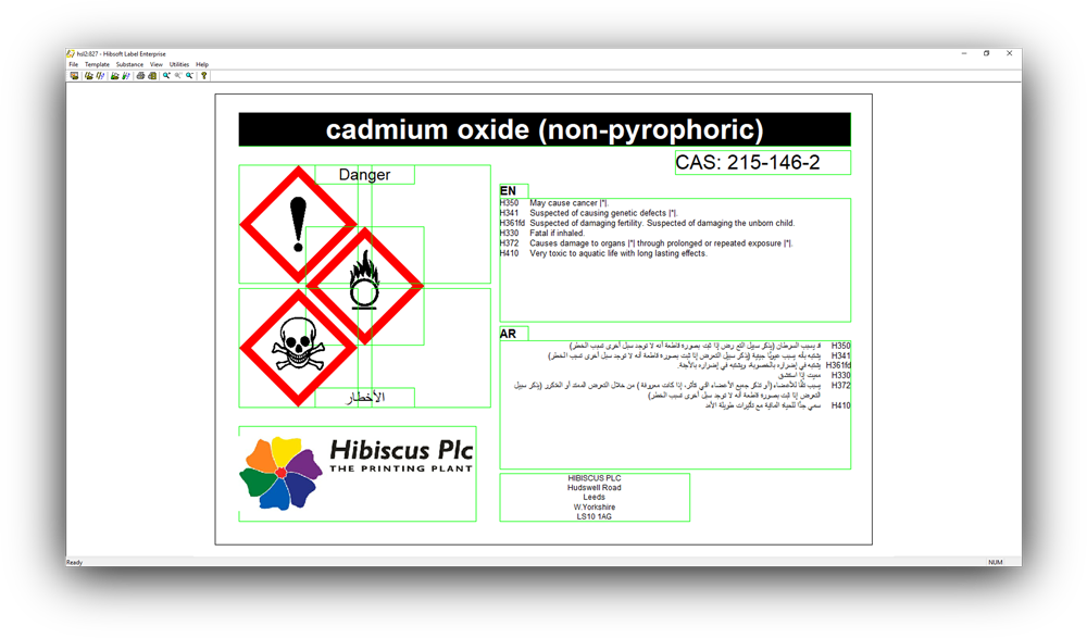Detail Chemical Label Template Nomer 32