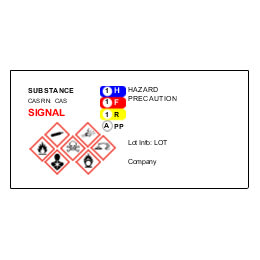 Detail Chemical Label Template Nomer 6
