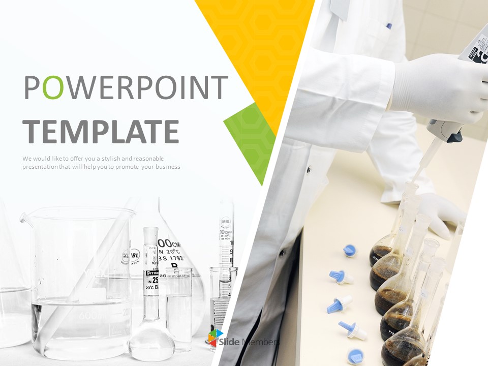 Detail Chemistry Theme Powerpoint Template Nomer 31