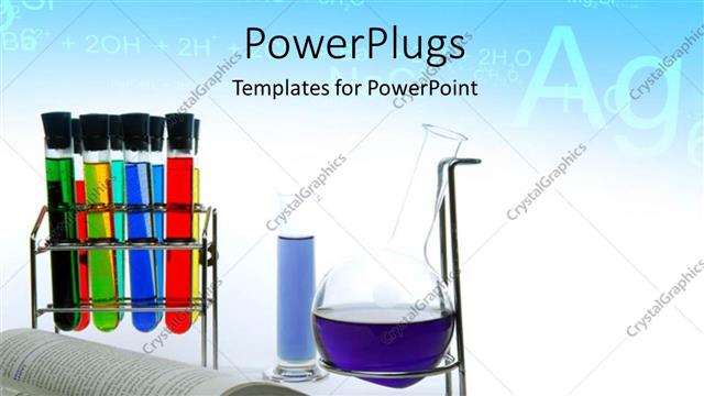 Detail Chemistry Theme Powerpoint Template Nomer 45