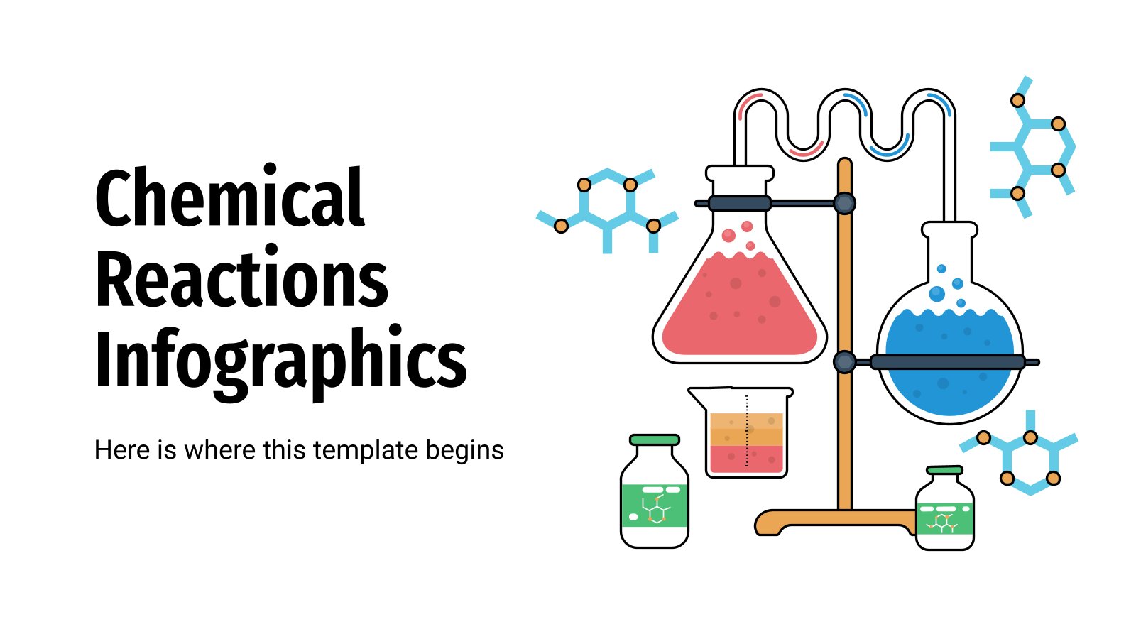 Detail Chemistry Theme Powerpoint Template Nomer 6