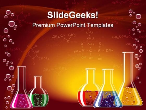 Detail Chemistry Theme Powerpoint Template Nomer 7