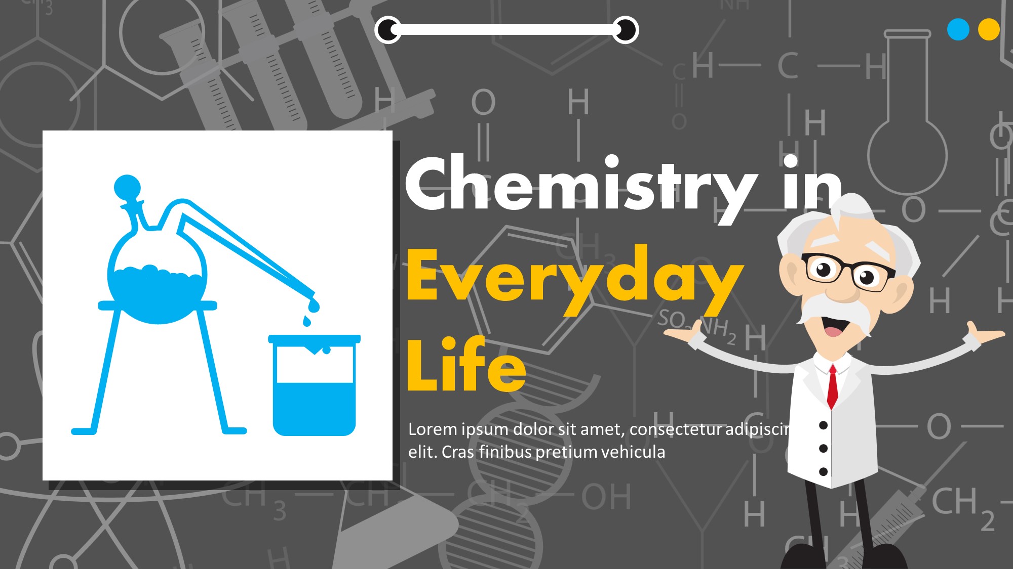 Detail Chemistry Theme Powerpoint Template Nomer 9