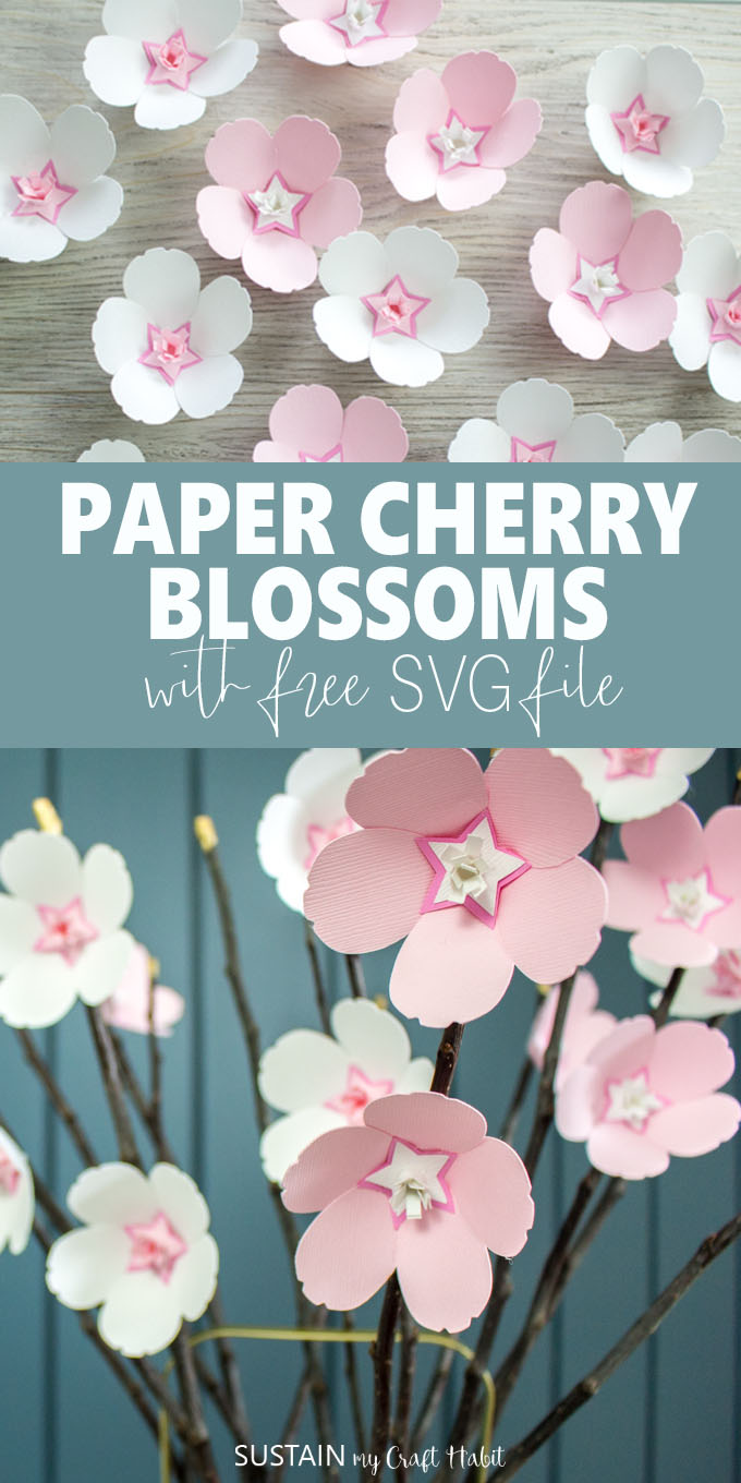 Detail Cherry Blossom Paper Flower Template Nomer 4