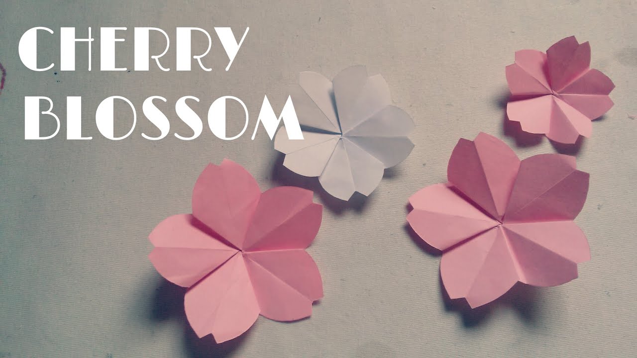 Detail Cherry Blossom Paper Flower Template Nomer 32