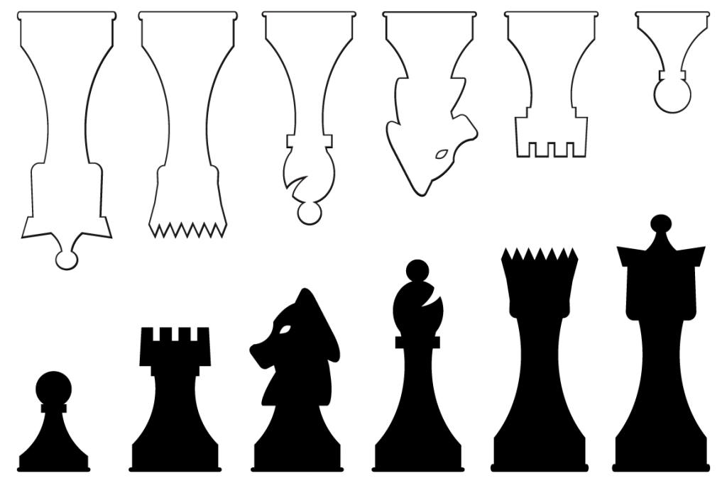 Detail Chess Board Template Nomer 19