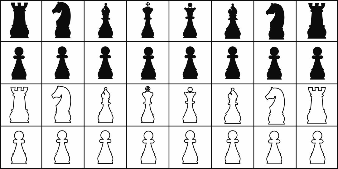 Detail Chess Board Template Nomer 32